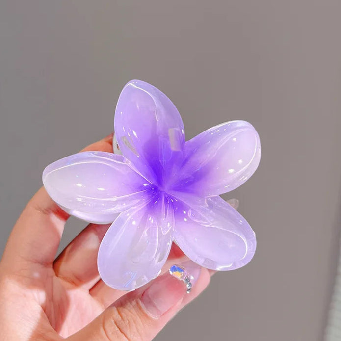 Sweet Gradient Flower Hair Claws