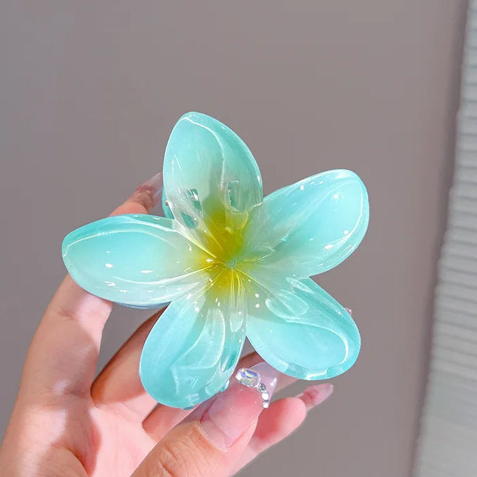Sweet Gradient Flower Hair Claws