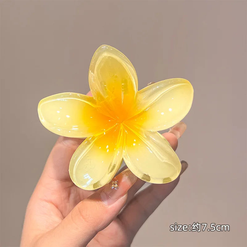 Sweet Gradient Flower Hair Claws