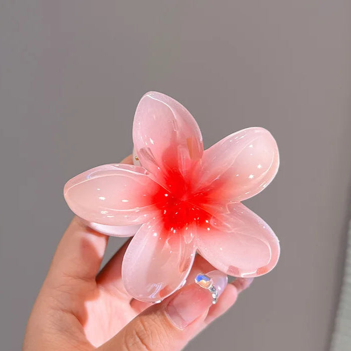 Sweet Gradient Flower Hair Claws