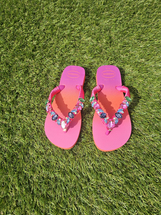 Pink & Orange Radiant Slippers