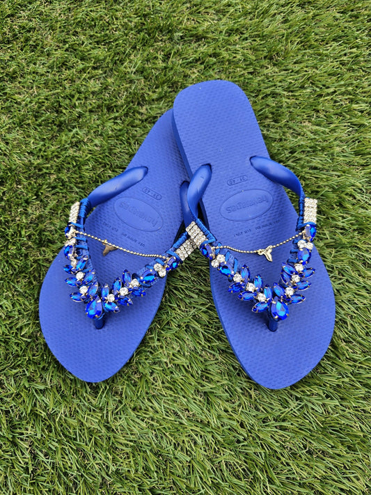Royal Blue Slippers
