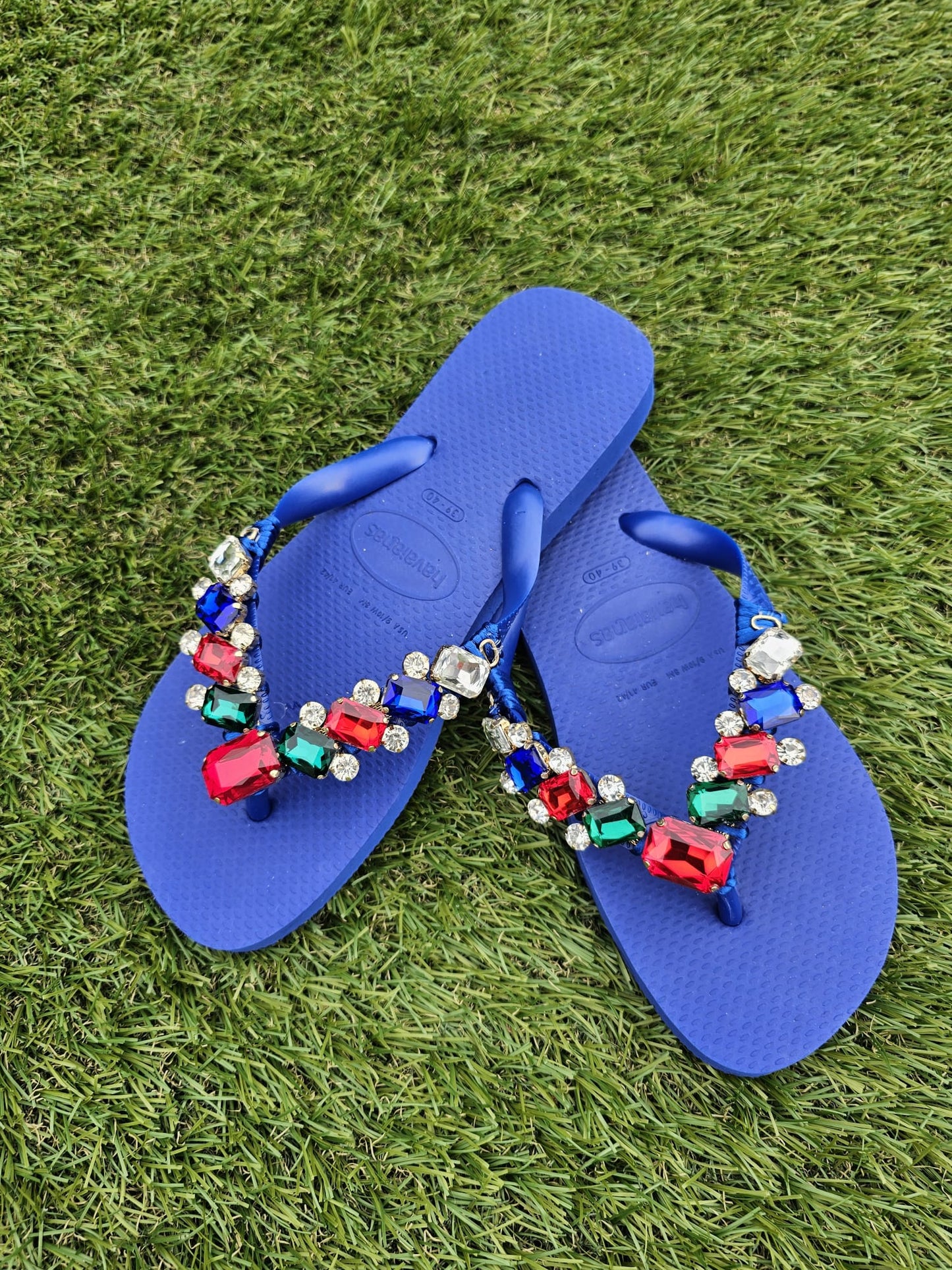 Blue Gem Slippers